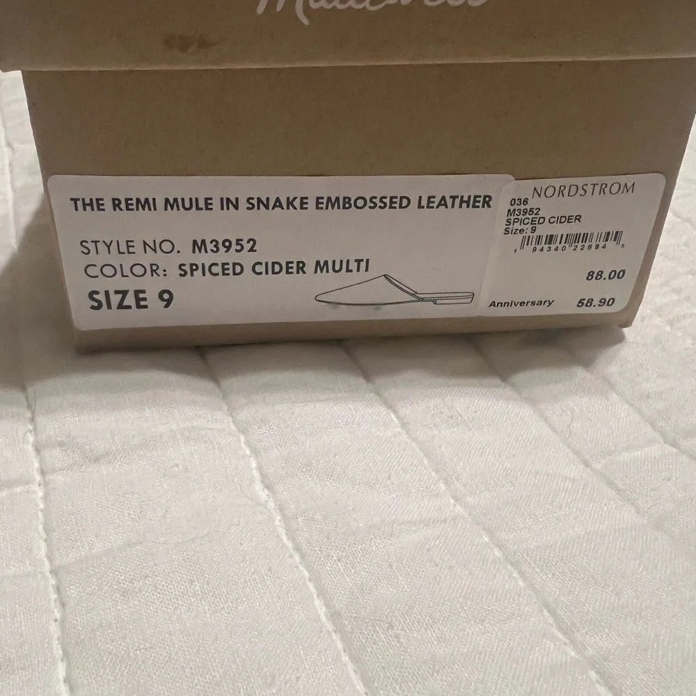 Madewell Remi Spiced Cider Snakeskin Mule - Picture 5 of 5